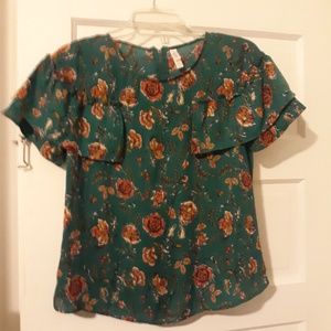 Green Floral Shirt